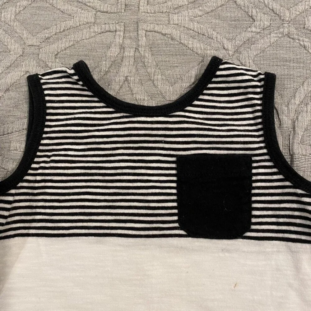 Old Navy 12-18m Striped Pocket Tank Top